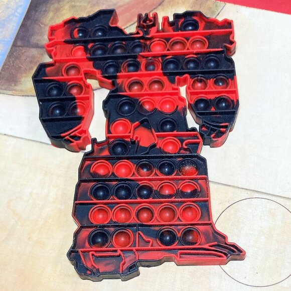 TRANSFORMERS BUBBLE POPPER TOY SILICONE FIDGET CALM STRESS TOY ADHD SENSORY - Picture 1 of 3